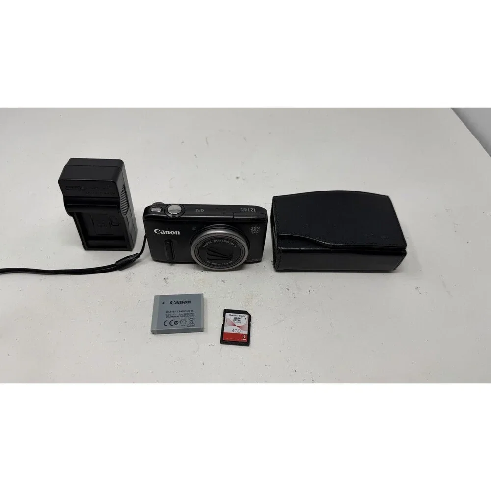 Canon PowerShot SX260 HS Digital Camera Bundle - Great Condition W/Case